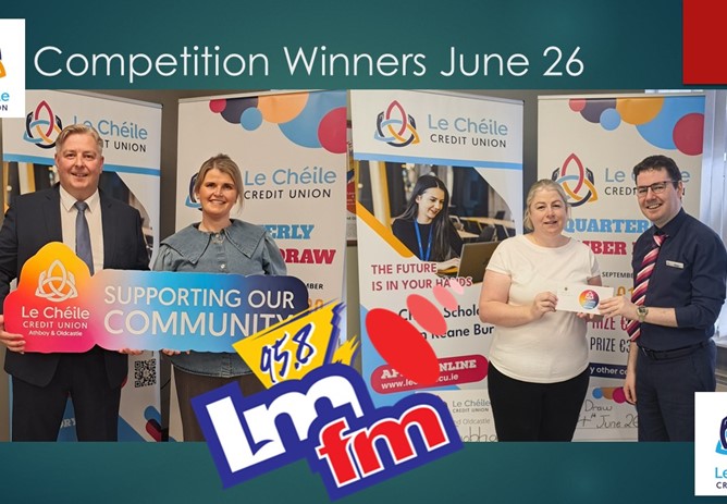 Le Chéile CU LMFM Radio Competition Winners