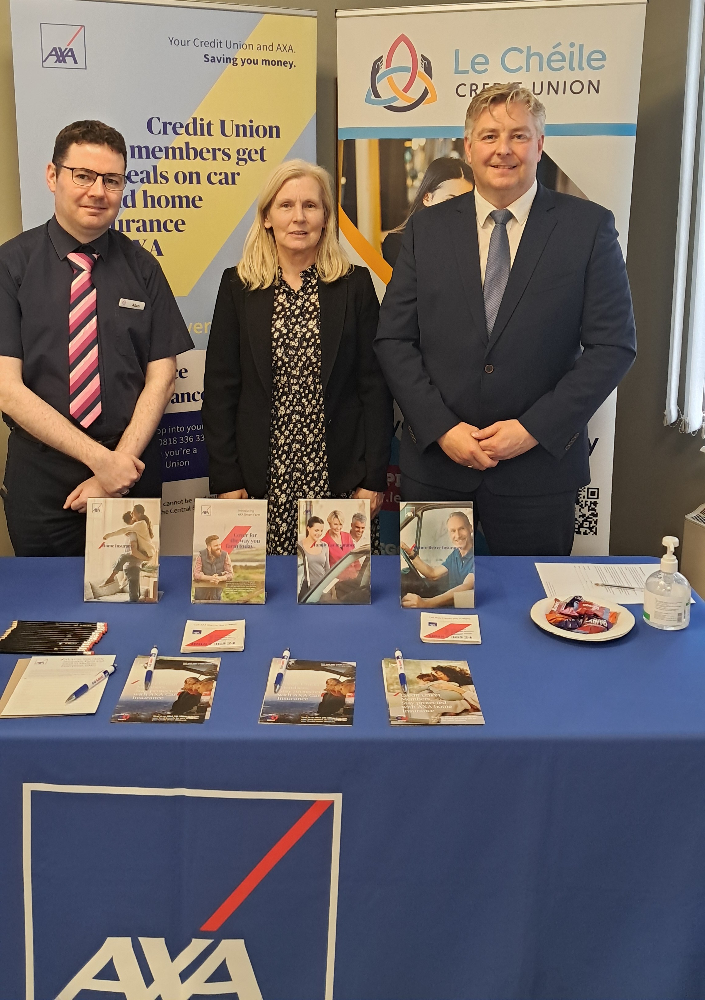 Le Chéile CU & AXA working together to save you money on your Car & Home Insurance!