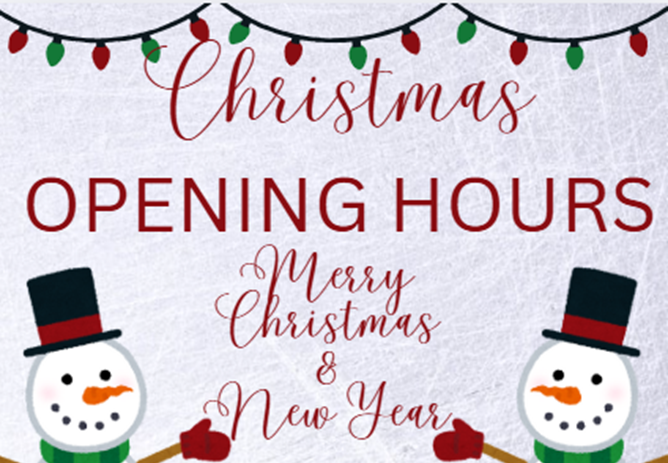 Christmas Opening Hours