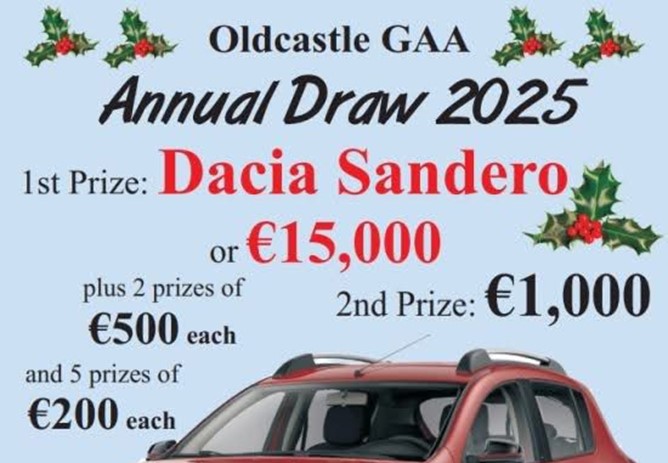 Oldcastle GAA Annual Draw 2025