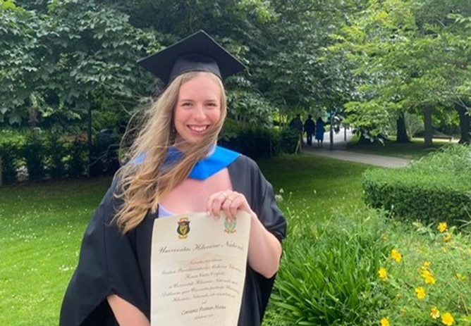 Congratulations to former Le Chéile Scholarship & Bryan Keane Bursary Winner!